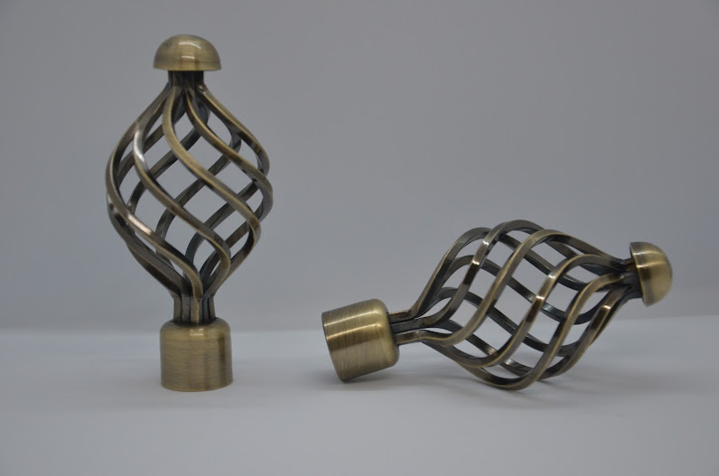 Карниз труба подвійний античне золото - 4