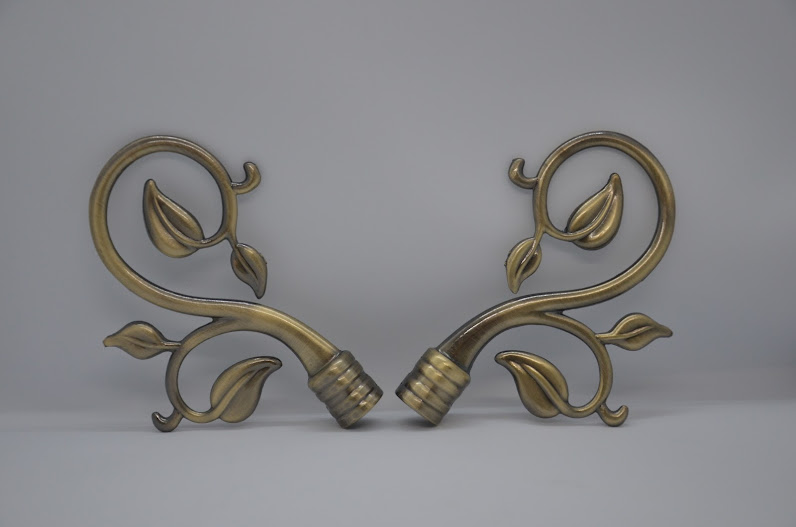 Карниз труба подвійний античне золото - 6