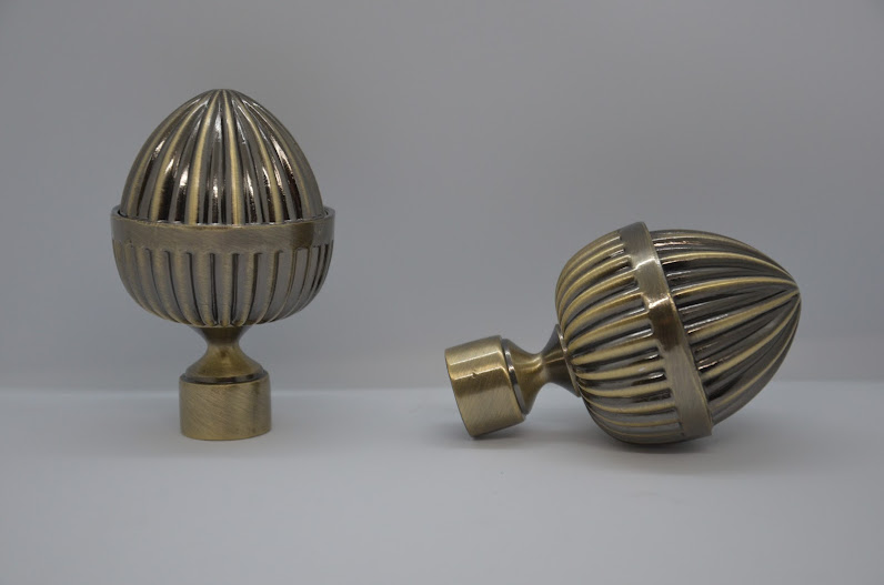 Карниз труба подвійний античне золото - 9