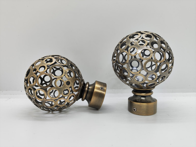 Карниз труба подвійний античне золото - 11