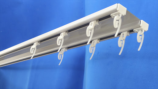 Карниз стельовий подвійний білого кольору - 1